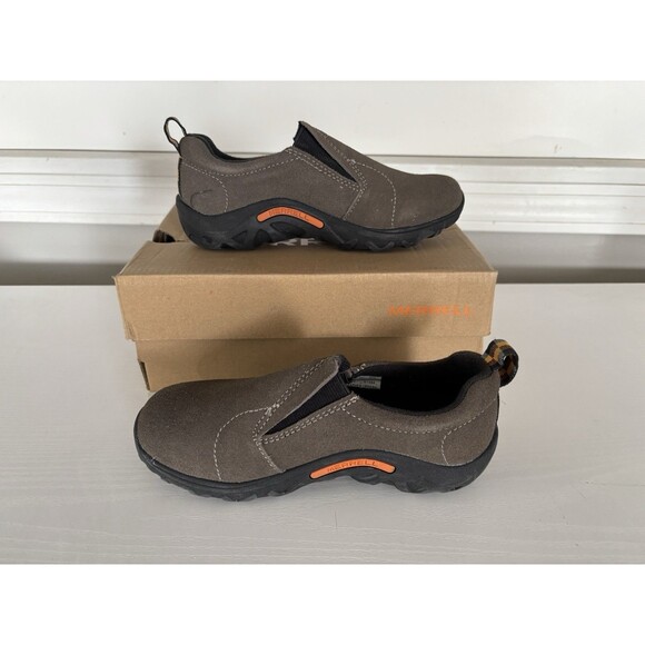 Merrell Jungle Moc Slip On Shoes Hiking Brown Kids Size 13.5 US